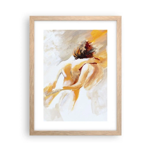 Een poster in een licht eiken lijst - In de lucht van nabijheid - 30x40 cm