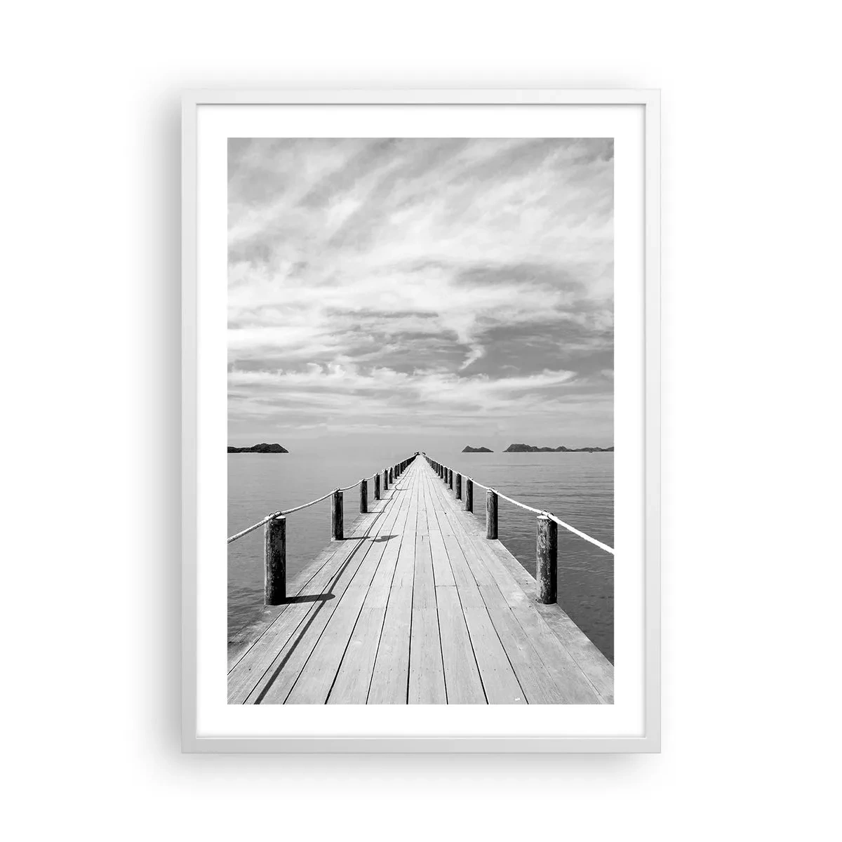 Poster in een witte lijst - Of misschien een reis... - 50x70 cm