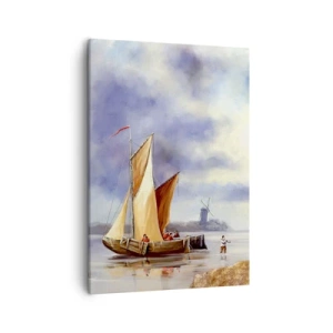 Schilderen op canvas - De terugkeer van zeelieden - 50x70 cm