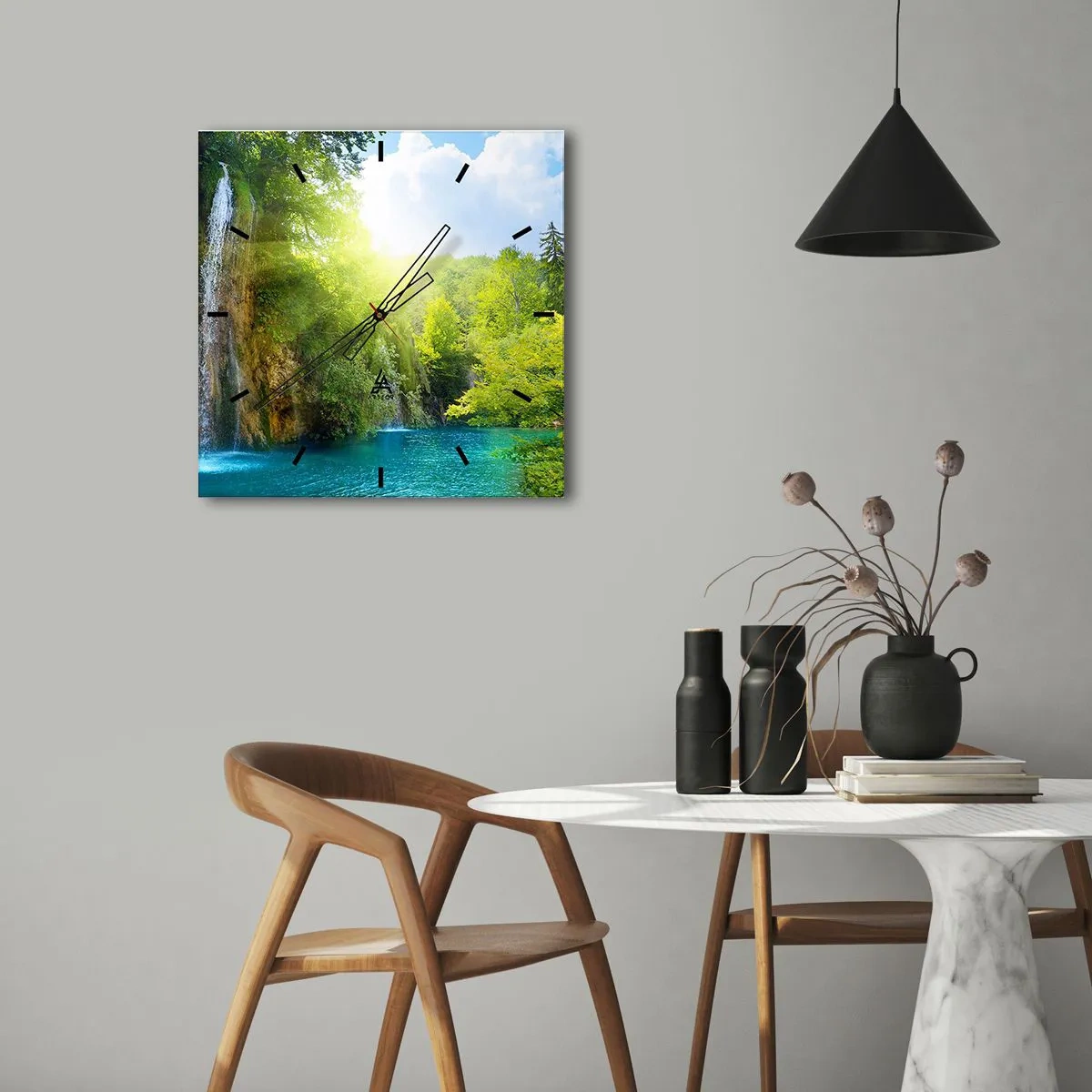 Wandklok - Klok - Het moet Eden zijn - 40x40 cm