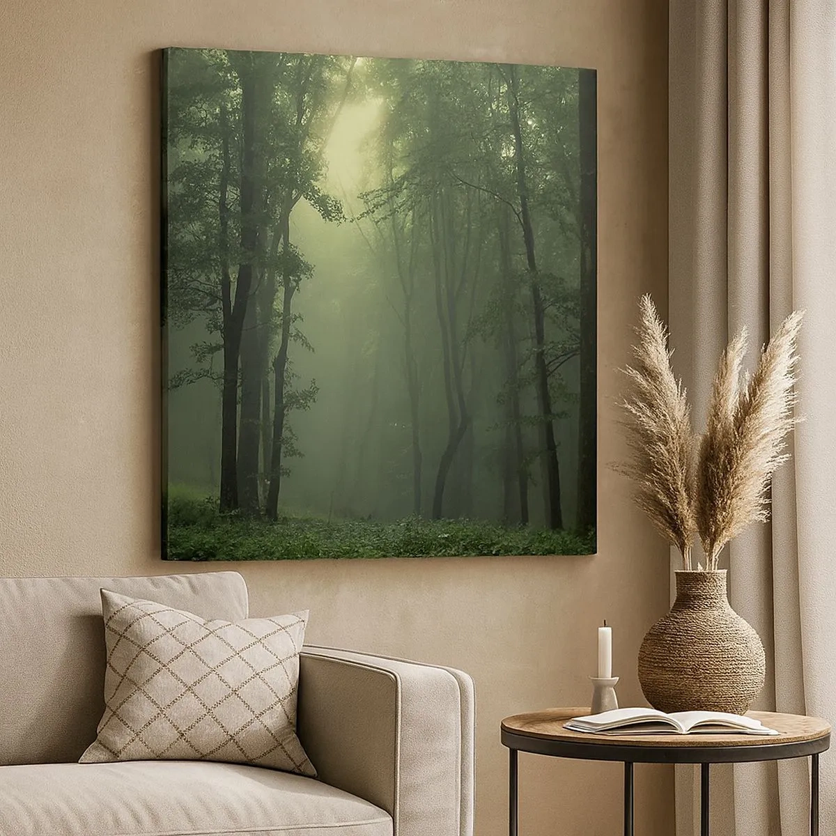 Schilderen op canvas - Voordat hij wakker wordt - 30x30 cm