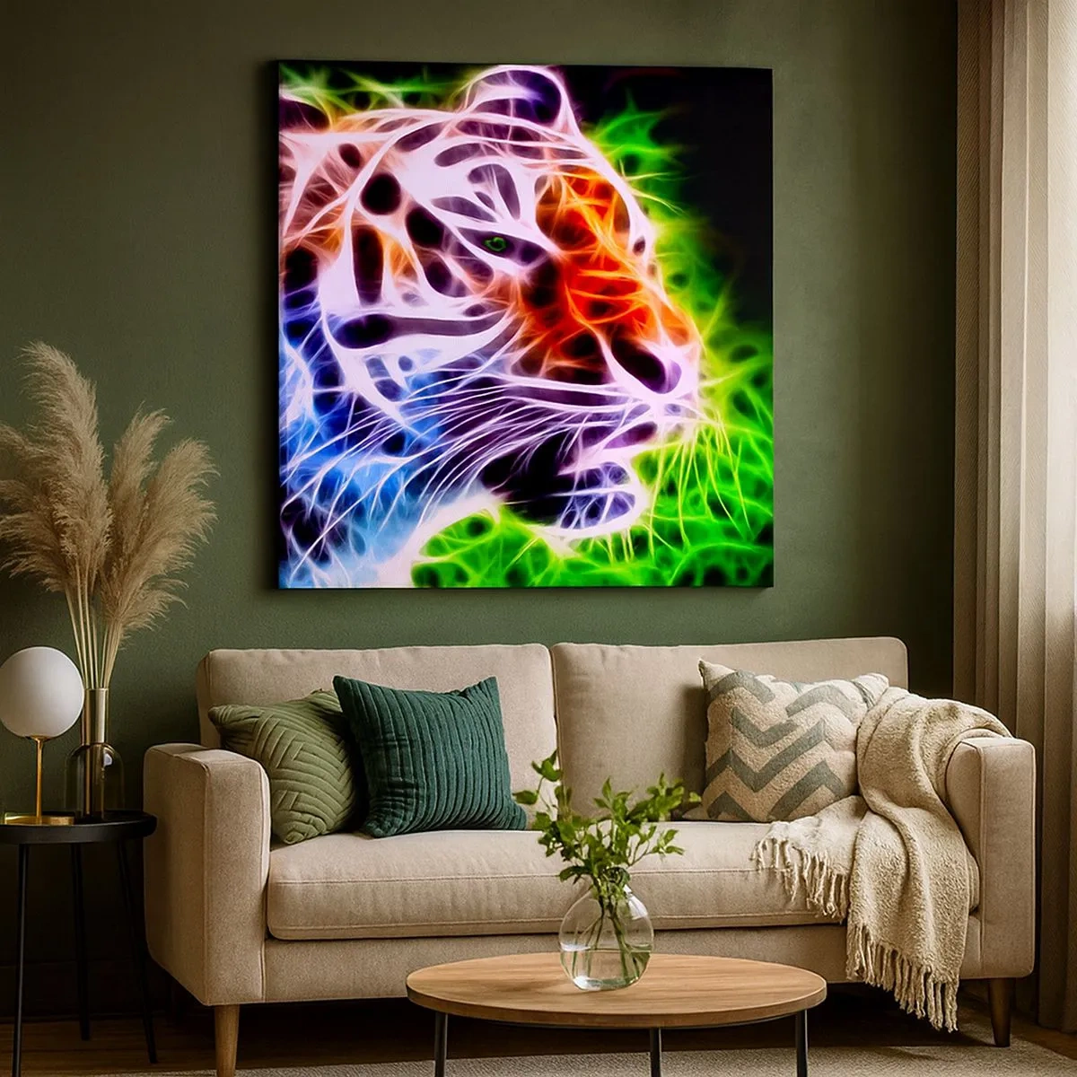 Schilderen op canvas - Vreselijke uitstraling - 30x30 cm