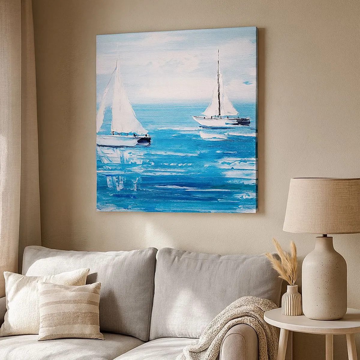 Schilderen op canvas - Met een vriend aan mijn zijde - 30x30 cm