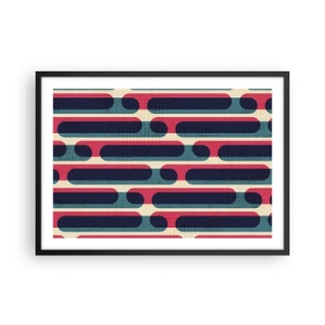 Poster in een zwarte lijst - In de diepte en vooruit - 70x50 cm
