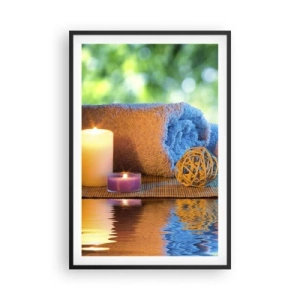 Poster in een zwarte lijst - Tijd voor het lichaam - 61x91 cm