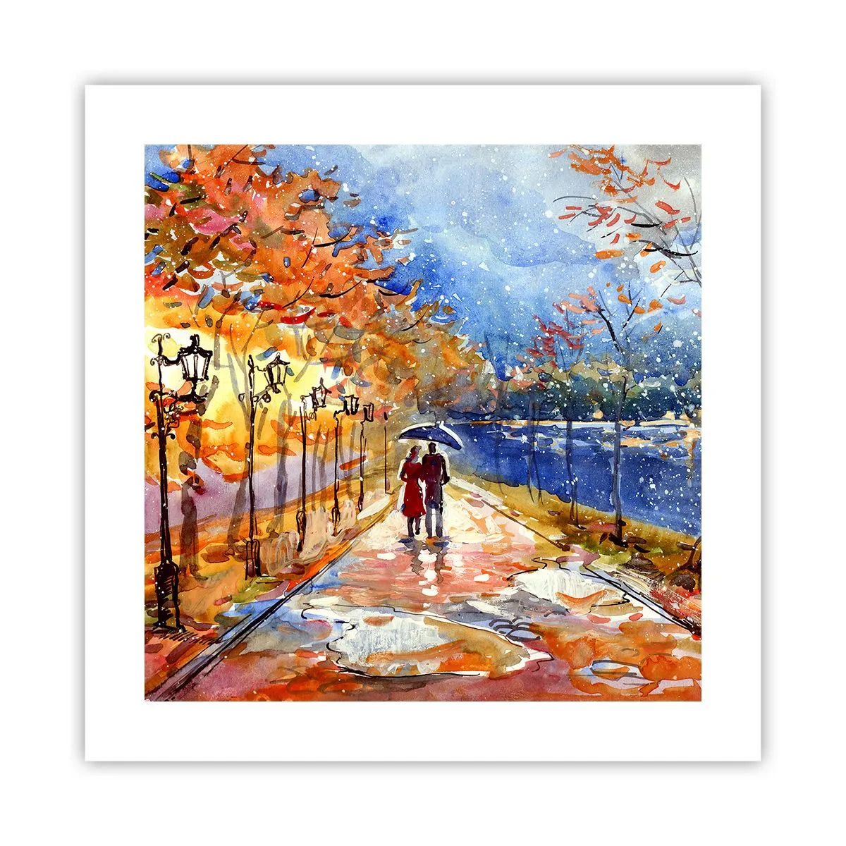 Poster - Samen tot de grens van de tijd - 40x40 cm