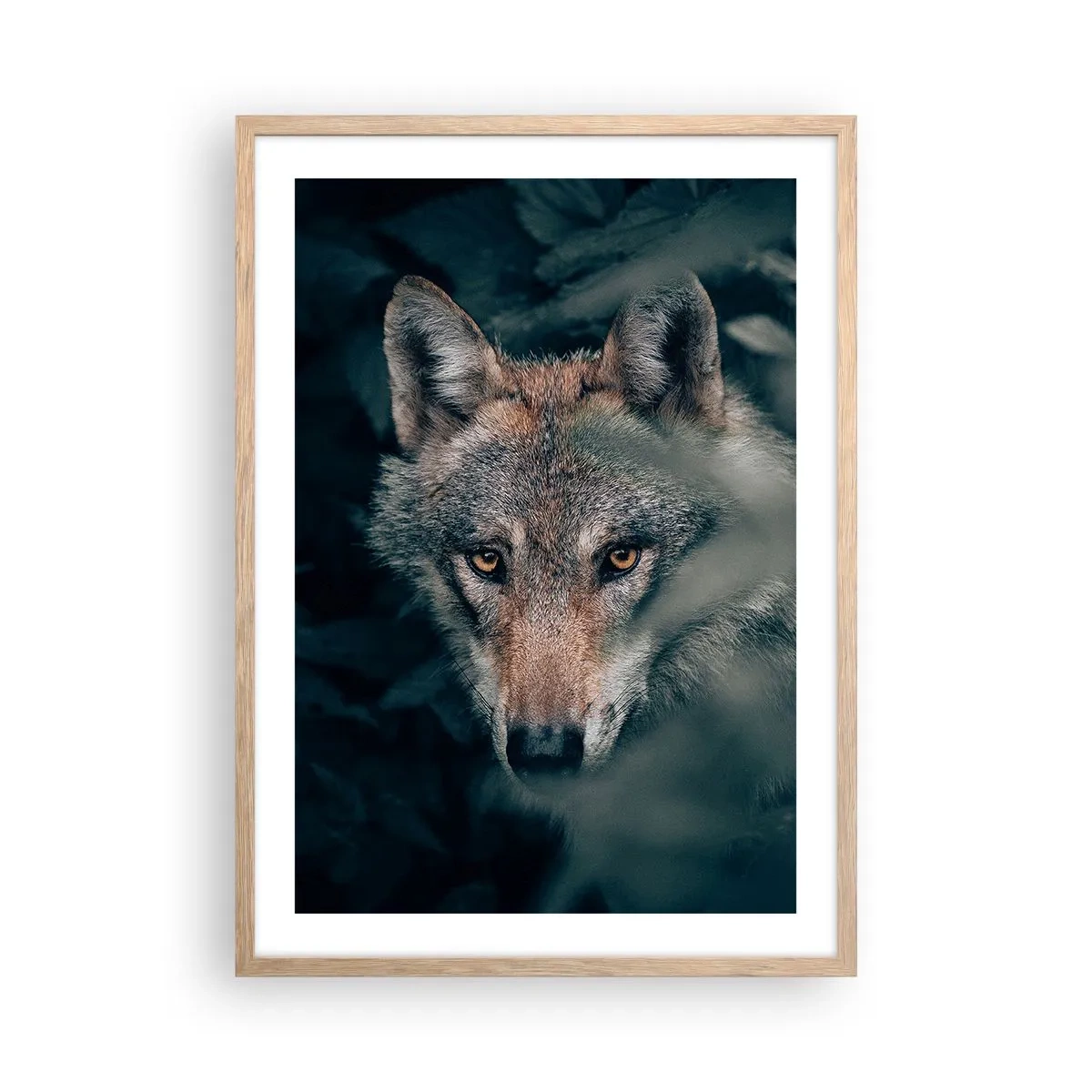 Een poster in een licht eiken lijst - Jager - 50x70 cm