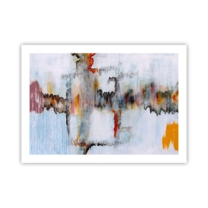 Poster - Een stok op het water - 70x50 cm