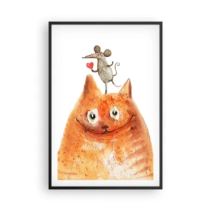 Poster in een zwarte lijst - De paradoxen van de liefde - 61x91 cm