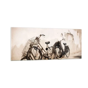 Schilderen op glas - De onvergetelijke charme uit het verleden - 100x40 cm