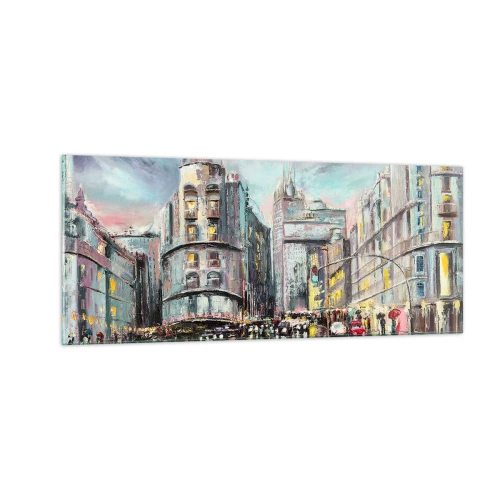 Schilderen op glas - Het wordt een geslaagde avond - 100x40 cm