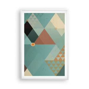 Poster in een witte lijst - Eenheid van veelheid, veelheid van eenheid - 61x91 cm