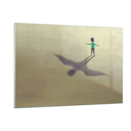 Schilderen op glas - De held van de toekomst - 120x80 cm