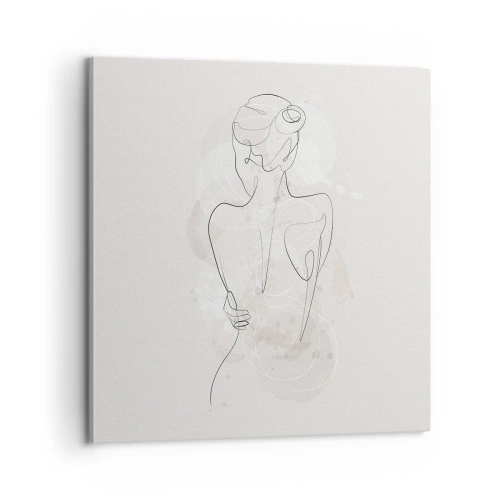 Schilderen op canvas - Als een gevoelig instrument - 60x60 cm