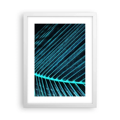 Poster in een witte lijst - Groene textuur - 30x40 cm