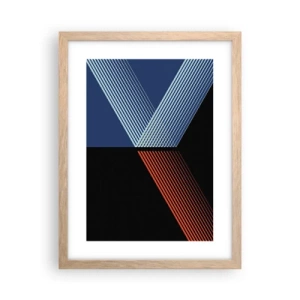 Een poster in een licht eiken lijst - Een eenvoudig verhaal - 30x40 cm