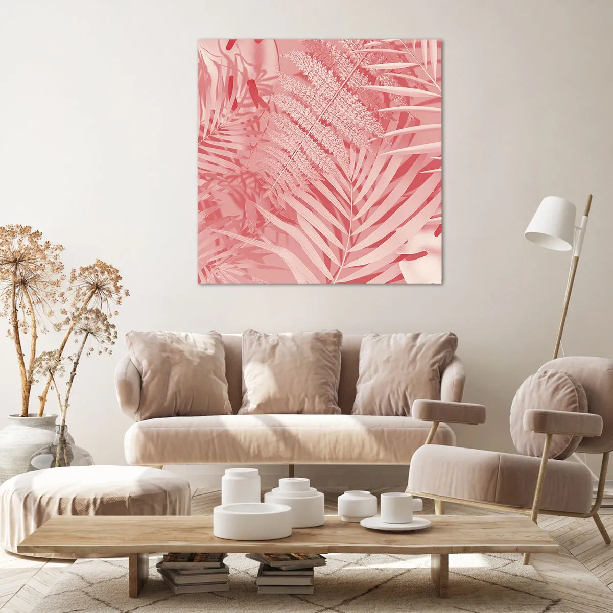 Schilderen op canvas - Roze concept - 70x70 cm