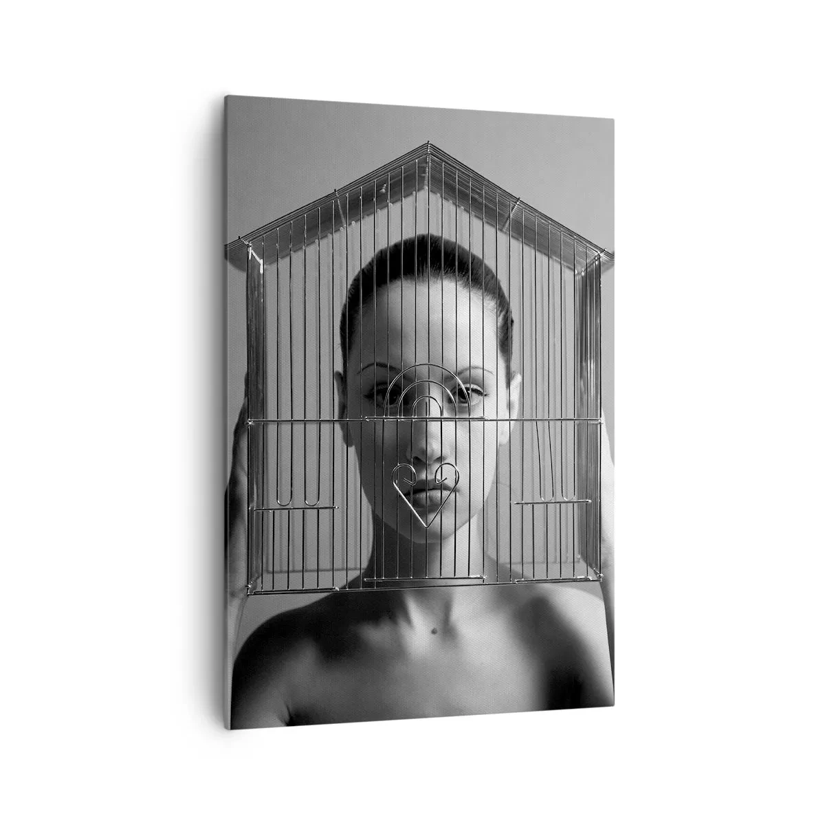 Schilderen op canvas - Een ietwat surrealistisch portret - 70x100 cm