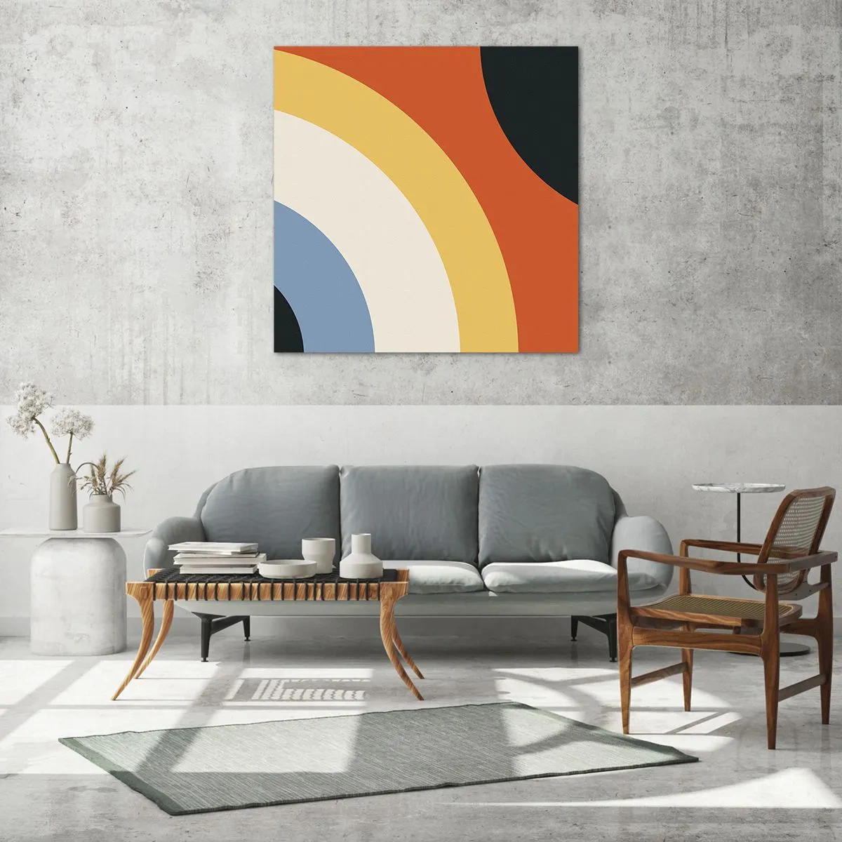 Schilderen op glas - Naar mezelf toe - 40x40 cm