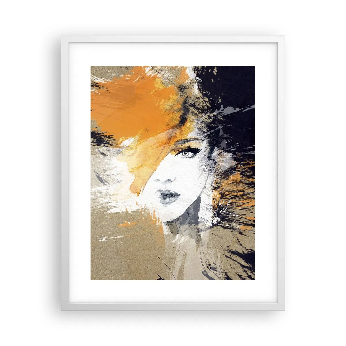 Poster in een witte lijst - En er is licht - 40x50 cm