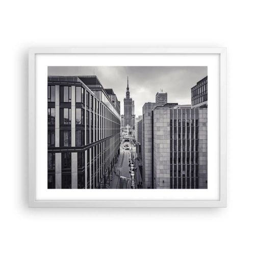 Poster in een witte lijst - Warschau vallei - 50x40 cm