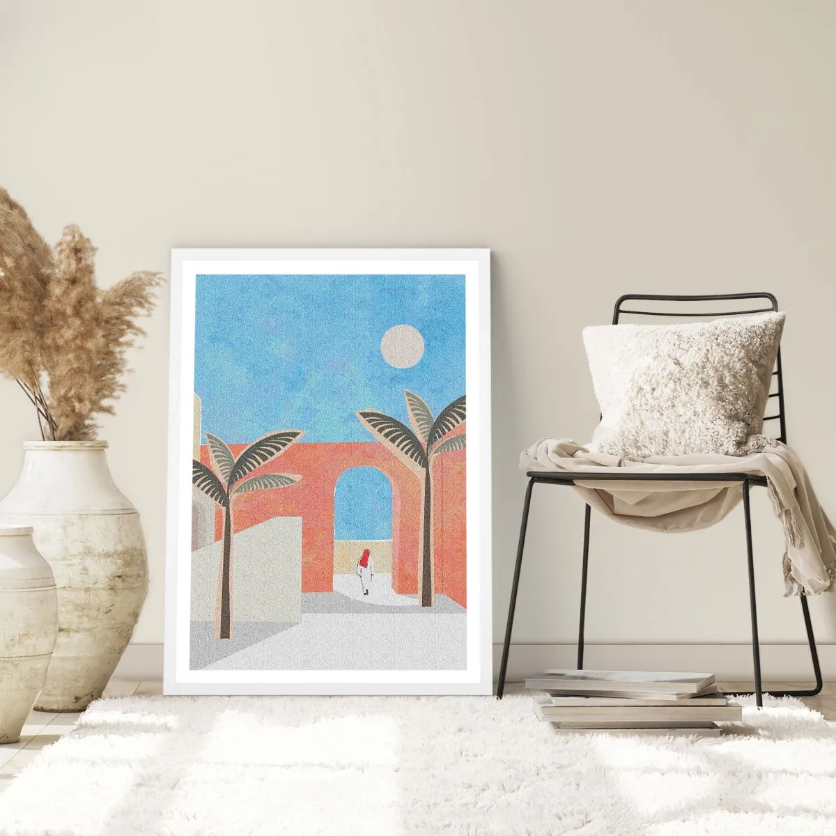 Poster in een witte lijst - Arabische dag - 40x50 cm