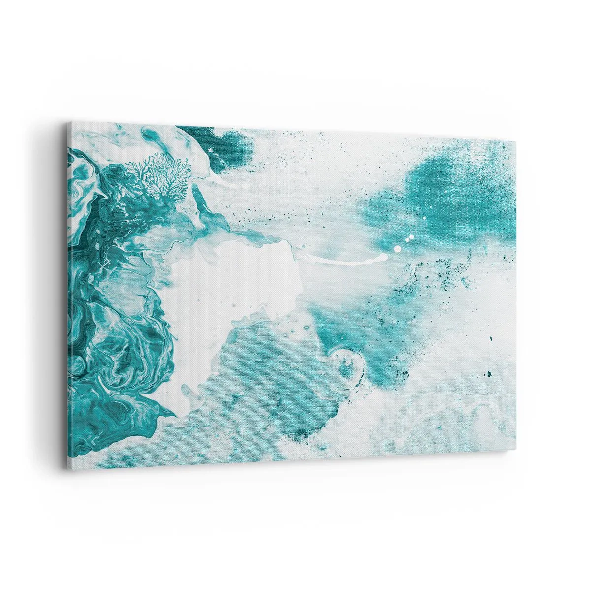 Schilderen op canvas - Moerast van blauw - 100x70 cm