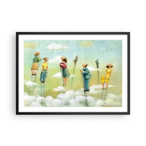 Poster in een zwarte lijst - Achter je droom - 70x50 cm