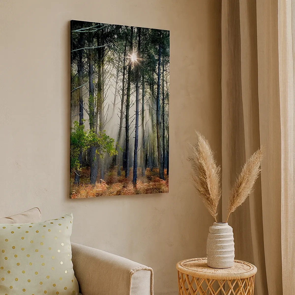 Schilderen op canvas - Heilige bosplek - 50x70 cm