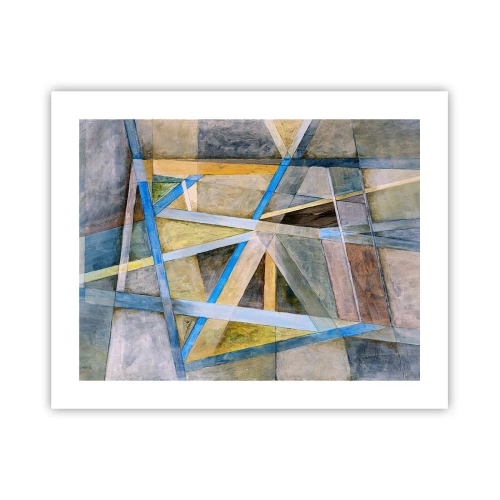 Poster - Recht of diagonaal? - 50x40 cm
