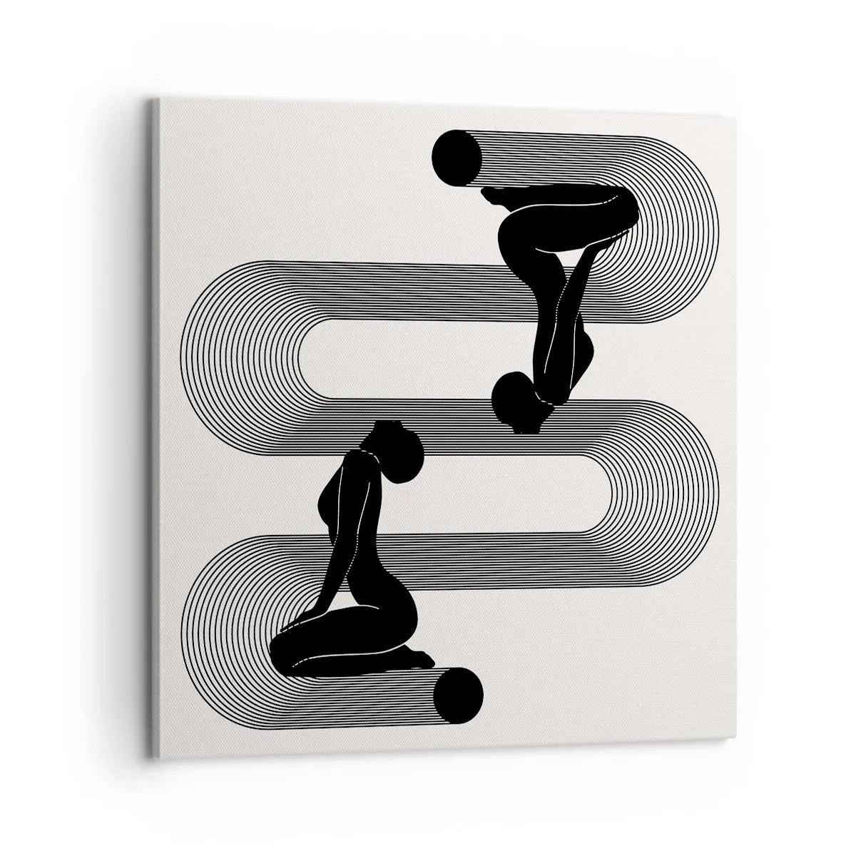 Schilderen op canvas - Sensuele symmetrie - 60x60 cm