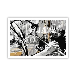 Poster - Op het ritme van New York - 91x61 cm