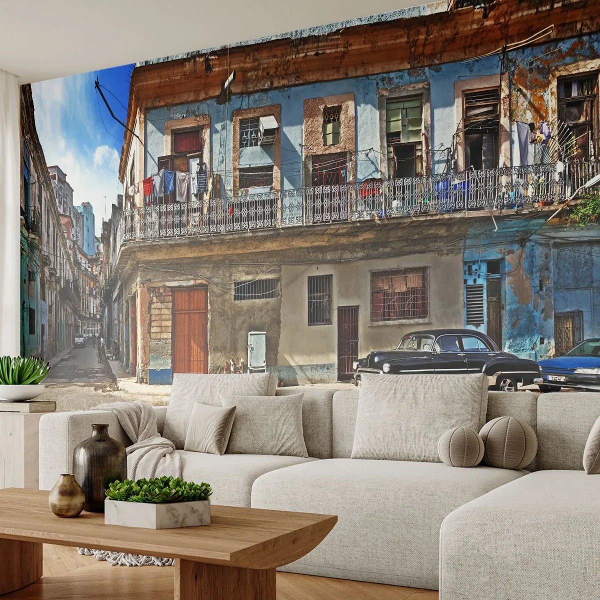 Fotobehang Standard Eco - Havana-vibes - Stad, Havana, Architectuur - 400x280 cm