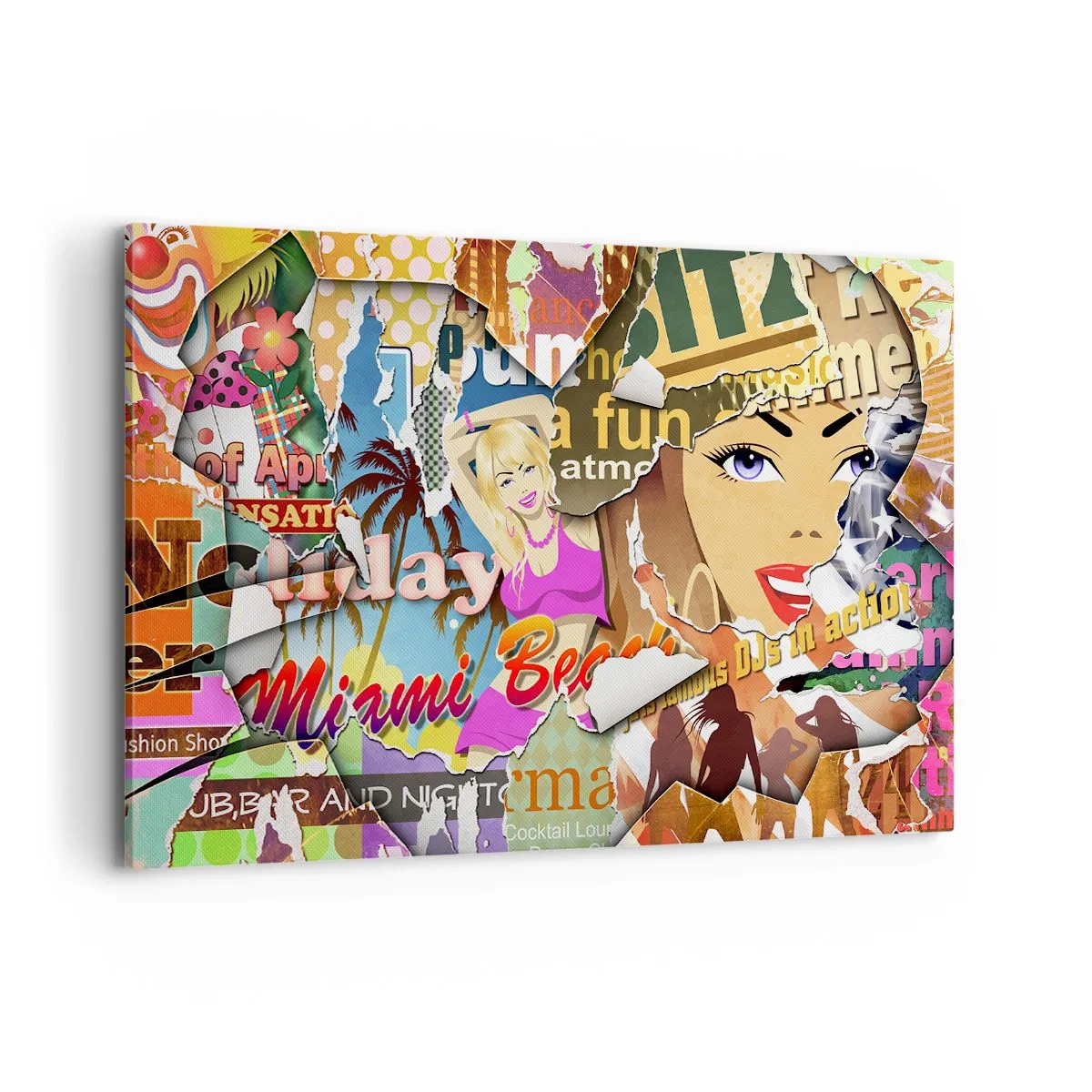 Schilderen op canvas - Zomerse flashbacks - 120x80 cm