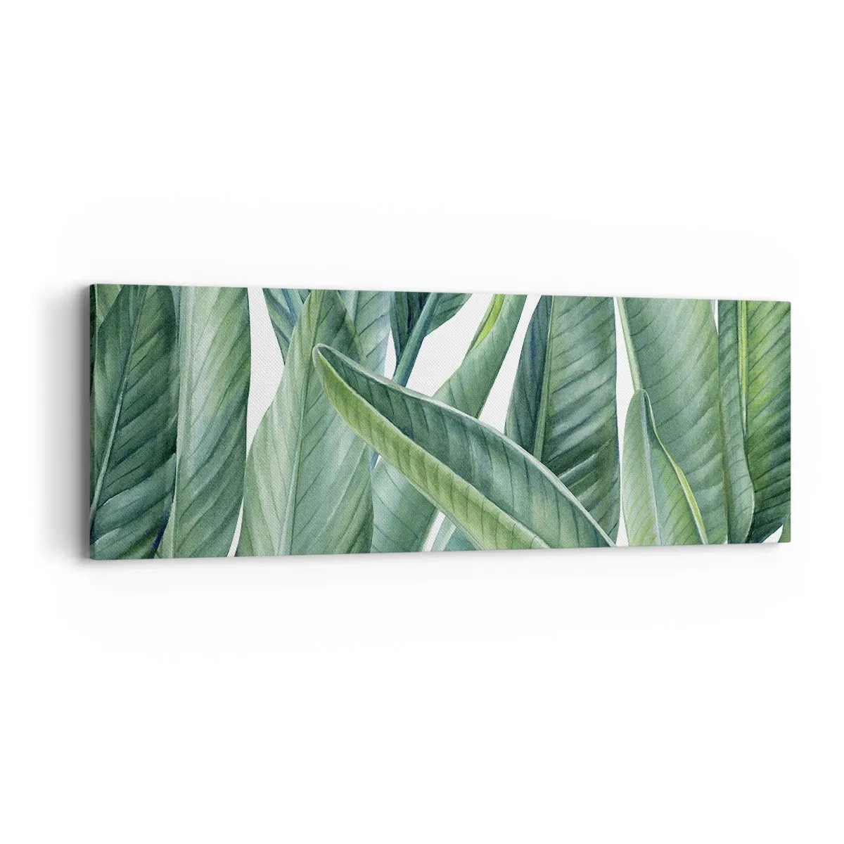 Schilderen op canvas - Groen zelf - 90x30 cm