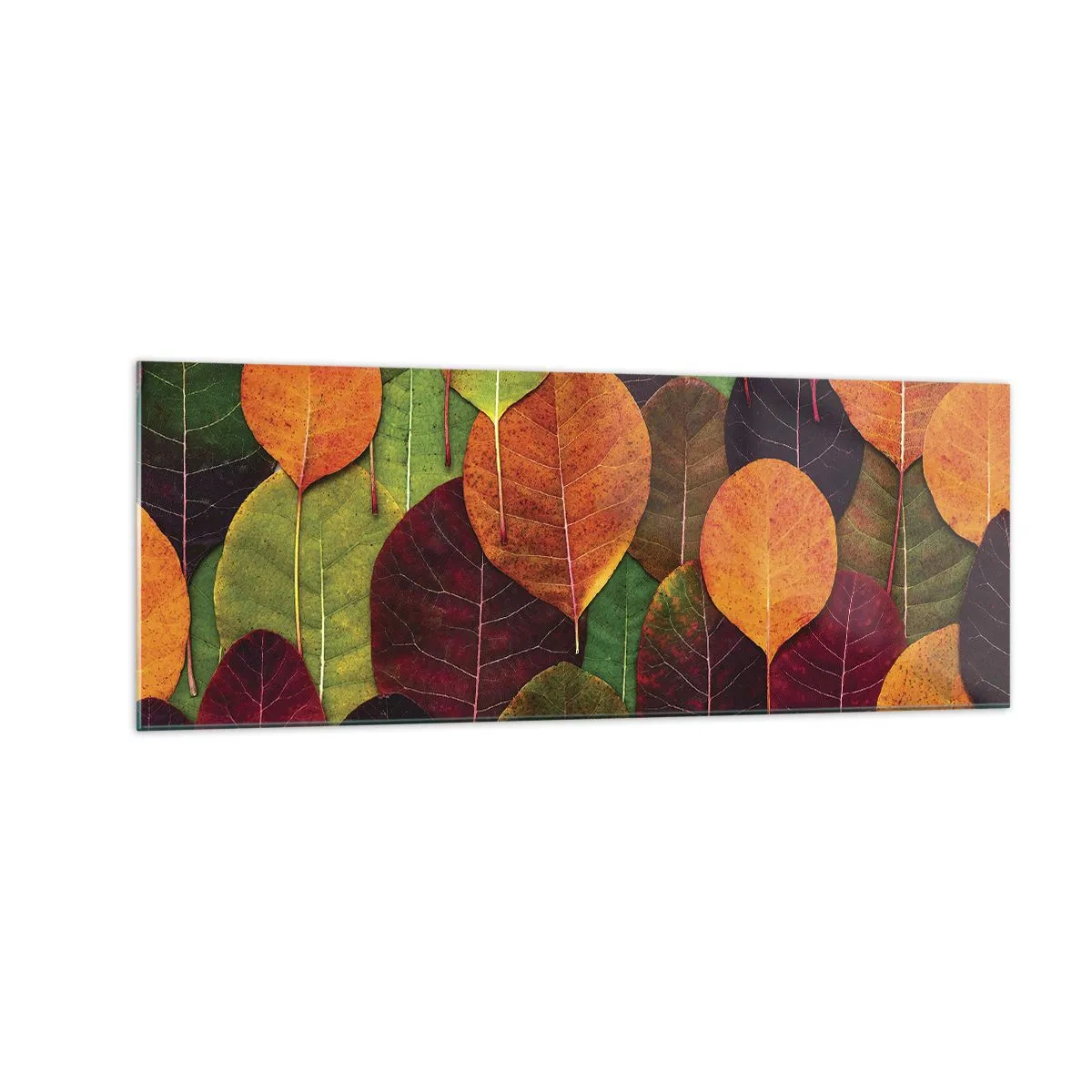 Schilderen op glas - Herfst mozaïek - 140x50 cm
