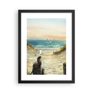 Poster in een zwarte lijst - Windstille afzondering - 30x40 cm