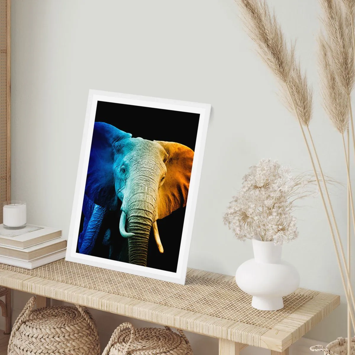 Poster in een witte lijst - Excentriek, niet raar - 70x100 cm