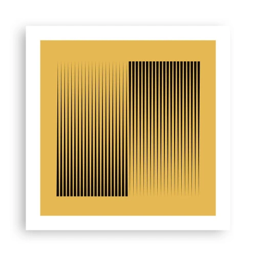 Poster - Vierkant van tegenpolen - 50x50 cm