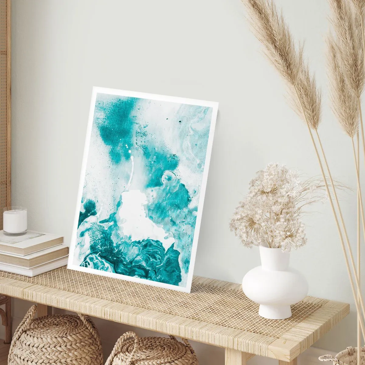 Poster - Moerast van blauw - 40x50 cm