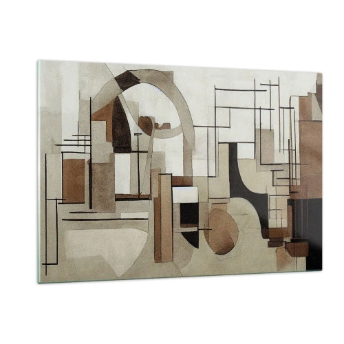 Schilderen op glas - Stadslandschap 2.0 - 120x80 cm
