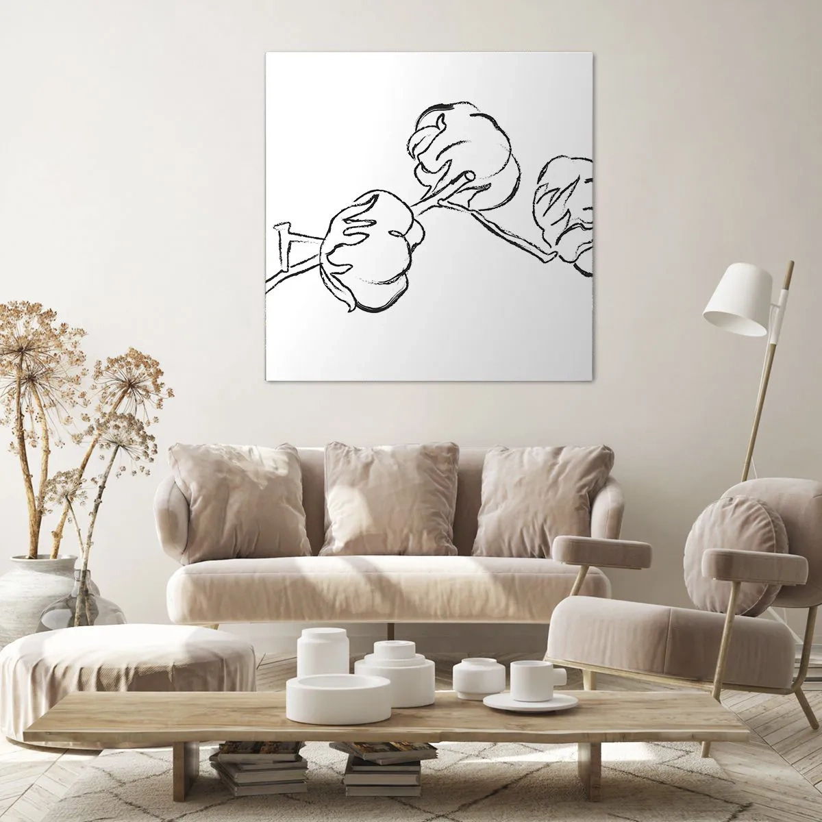 Schilderen op canvas - Katoen dons - 70x70 cm