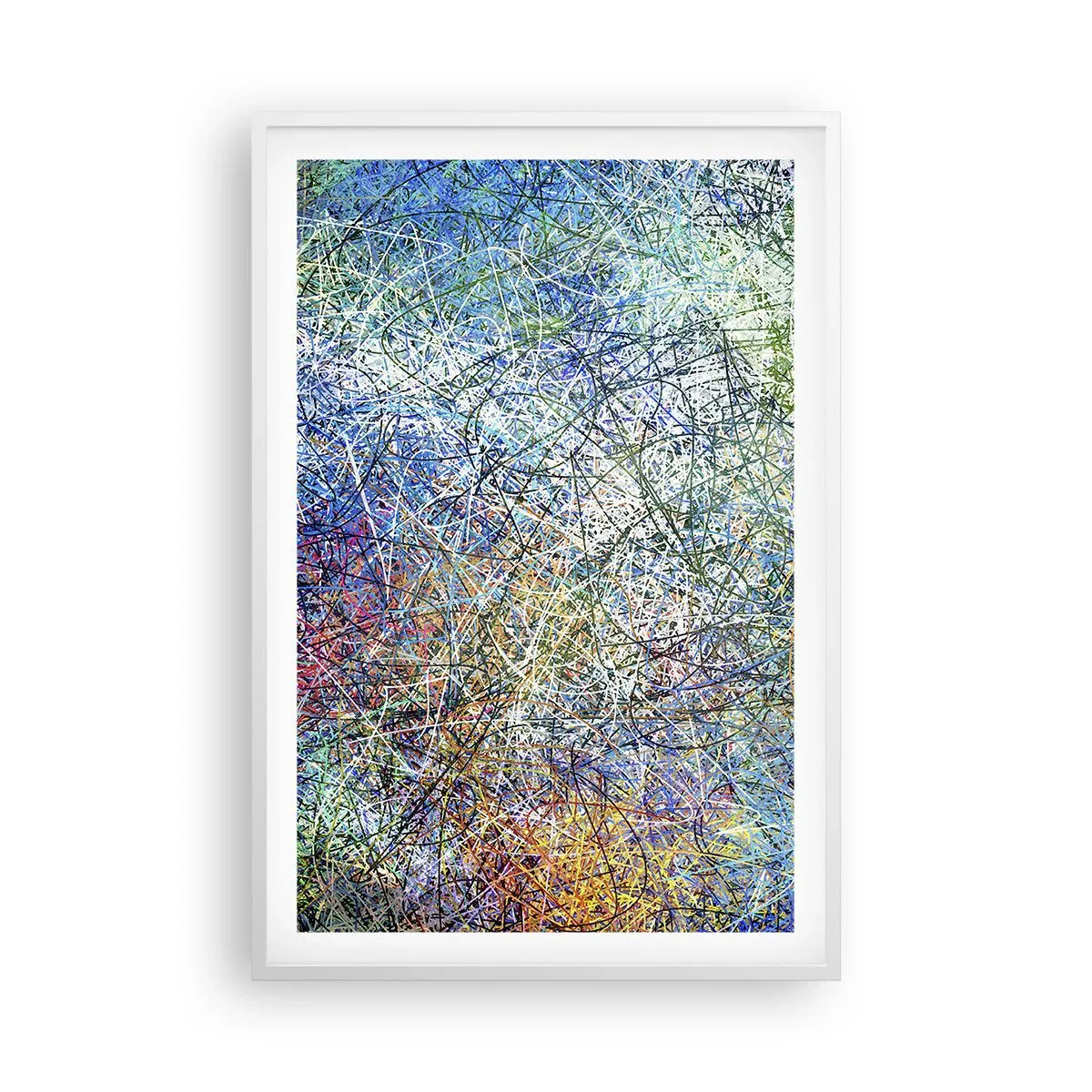 Poster in een witte lijst - Het is niet zo eenvoudig - 61x91 cm