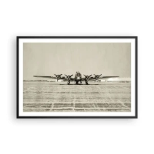 Poster in een zwarte lijst - Zoals altijd klaar - 91x61 cm