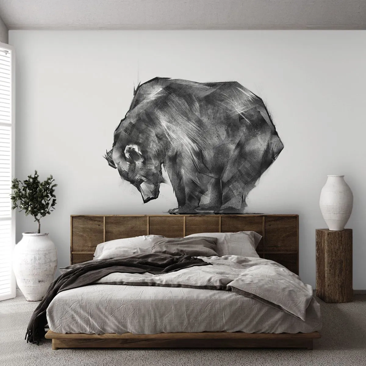 Zelfklevend Fotobehang Deluxe Sticker - Leuk om een geliefde persoon te zien - Abstractie, Ijsbeer, Natuur - 250x175 cm