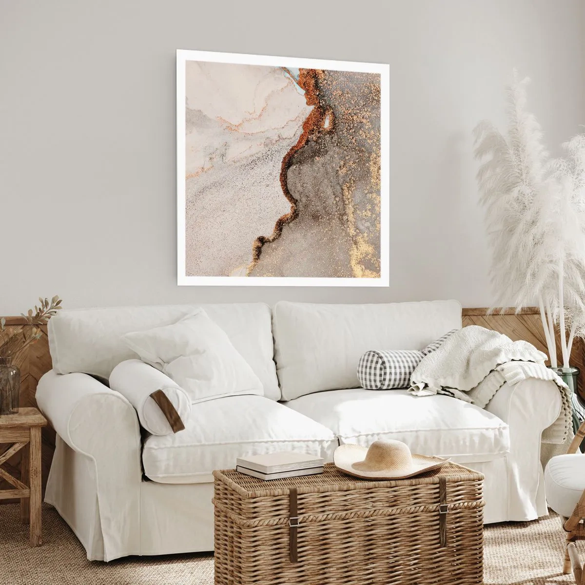 Poster - Op de grens van kleuren - 30x30 cm
