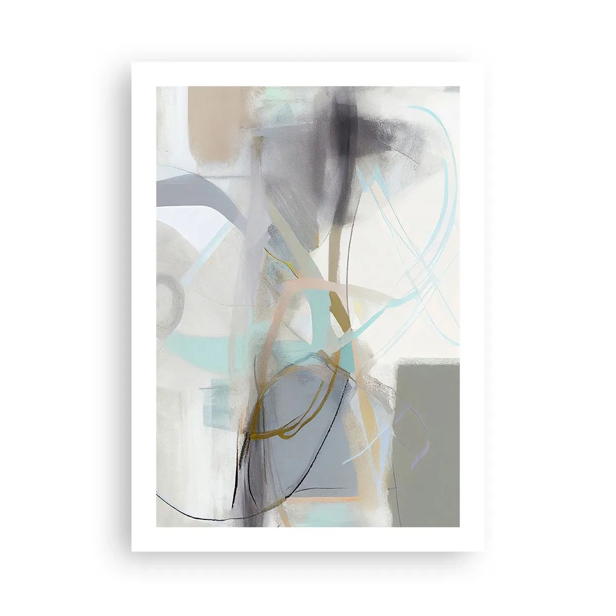 Poster - Mistige abstractie - 50x70 cm