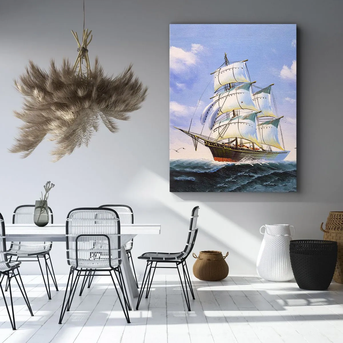 Schilderen op canvas - Trots met de wind - 50x70 cm
