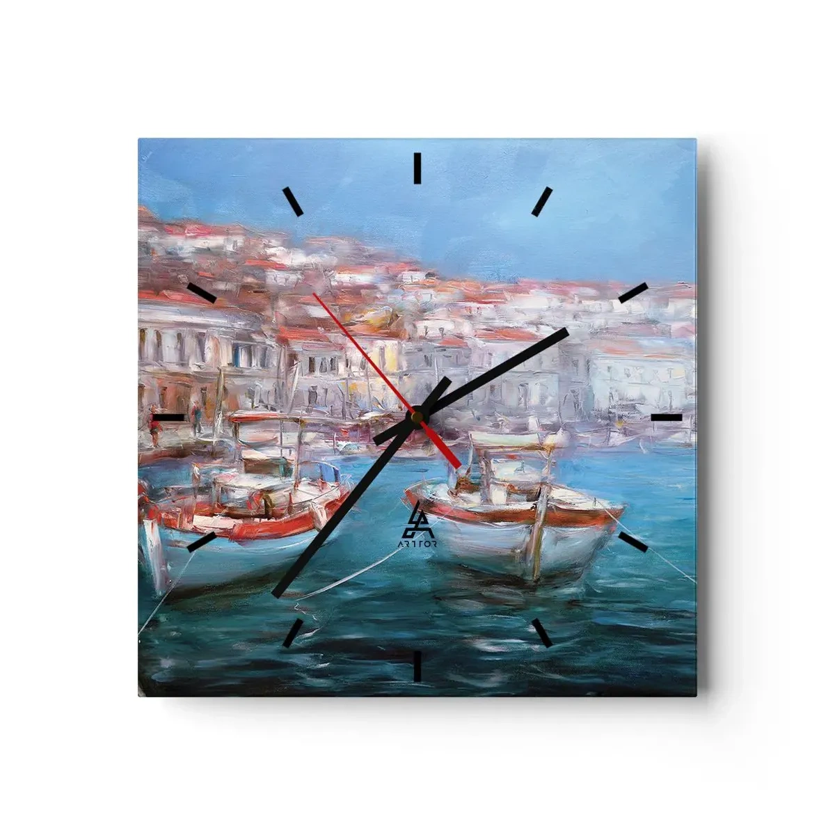 Wandklok - Klok - Italiaanse baai - 30x30 cm