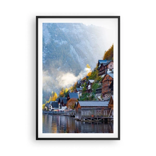 Poster in een zwarte lijst - Alpine sfeer - 61x91 cm